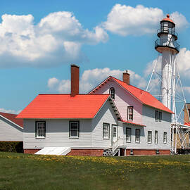 Whitefish Point Light House  by LeeAnn McLaneGoetz McLaneGoetzStudioLLCcom