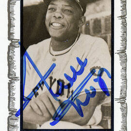 Willie Mays Autographed Card by Jerry Griffin
