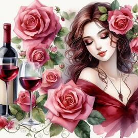 Wine Women and Roses 1 by Floyd Snyder