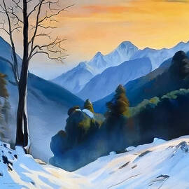 Winter in the Mountains #7 by Peter Ballantyne