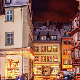Winter night in Bamberg, Bavaria, Germany by Tatiana Travelways