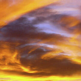 Winter Solsctice Sunset Abstract In Panorama by Douglas Taylor