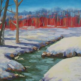 Winter Stream by Julie P Turner
