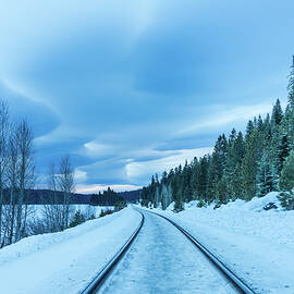 Winter Tracks and Lenticulars by Mike Lee