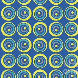 Wobbly Geometric Wacky Circle Dot Pattern V6 2021 Color of the Year and Accent Shades by Petite Patterns