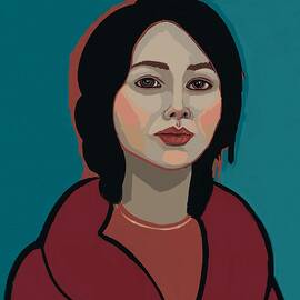 Woman in a Red Coat by Sonja Kraft