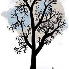 Woman Looking Up at Tree Illustration by Pamela Williams