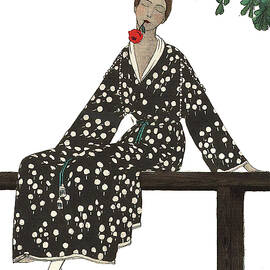 Woman with Flower by Long Shot