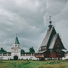 Wooden Church on the Volga River by Alan Toepfer