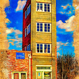 World's littlest skyscraper, The Newby-McMahon Building, in Wichita Falls - digital painting by Watch And Relax