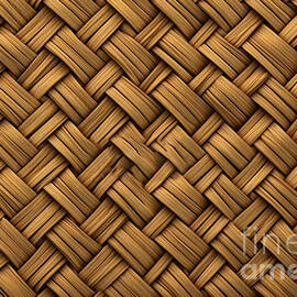 woven bamboo reeds seamless basket weave tileable texture detailed wood grain on interlocking braided rattan wickerwork surface pattern design 8k high resolution material 3d rendering by N Akkash