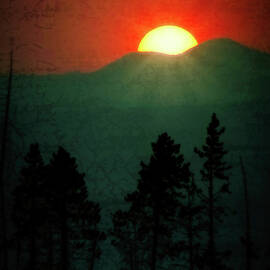 Yellowstone Sunset by Charles Stackpole