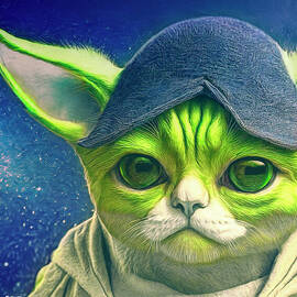 Yoda Cat by Jutta Maria Pusl