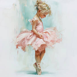 Young Ballerina in Pink Dress by Athena Mckinzie