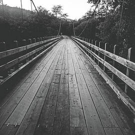 Your Journey Begins at the end of the Bridge - BW by Scott Pellegrin