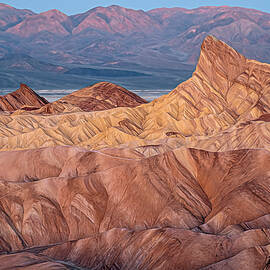 Zabriskie Point Death Valley NP Artistic by Joan Carroll