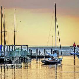 Zoe at the Fairhope Yacht Club by Michael Thomas