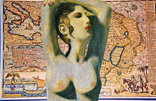 Augusta Stylianou - Ancient Middle East Map and Aphrodite Augusta Stylianou - Ancient Middle East Map and Aphrodite