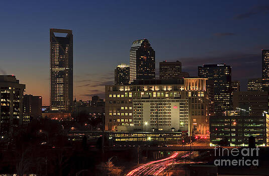 Jill Lang - Charlotte Skyline at Night Jill Lang - Charlotte Skyline at Night