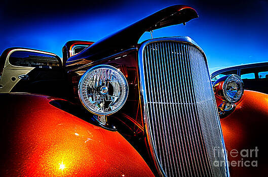 Danny Hooks - Gold Vintage Car at Car Show Danny Hooks - Gold Vintage Car at Car Show