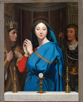 Jean-Auguste-Dominique Ingres - The Virgin Adoring the Host Jean-Auguste-Dominique Ingres - The Virgin Adoring the Host