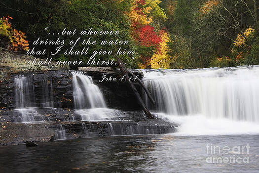 Jill Lang - Waterfall with Scripture Jill Lang - Waterfall with Scripture