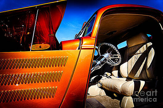 Danny Hooks - Gold Vintage Car at Car Show Danny Hooks - Gold Vintage Car at Car Show