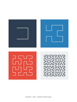 Martin Krzywinski - Hilbert Curves of Order 1 2 3 and 4 Martin Krzywinski - Hilbert Curves of Order 1 2 3 and 4