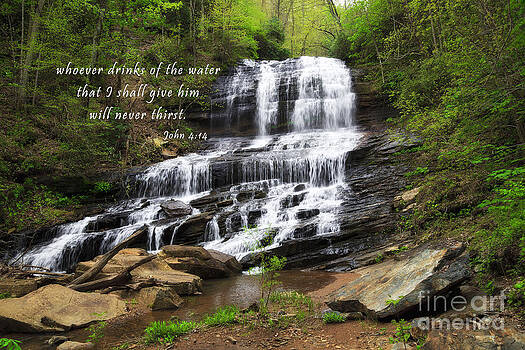 Jill Lang - Waterfall with Scripture Jill Lang - Waterfall with Scripture