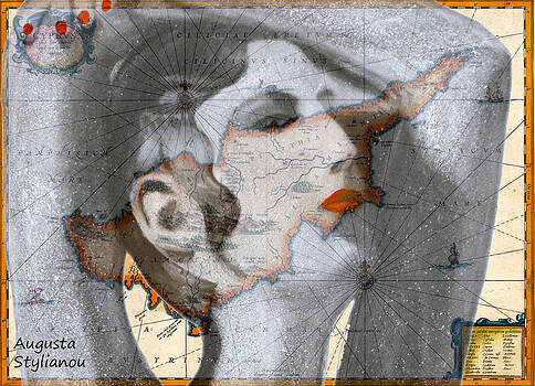 Augusta Stylianou - Ancient Cyprus Map and Aphrodite Augusta Stylianou - Ancient Cyprus Map and Aphrodite