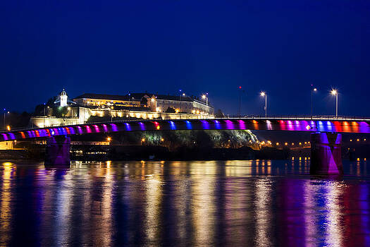 Newnow Photography By Vera Cepic - Petrovaradin fortress with rainbow bridge in the night Newnow Photography By Vera Cepic - Petrovaradin fortress with rainbow bridge in the night