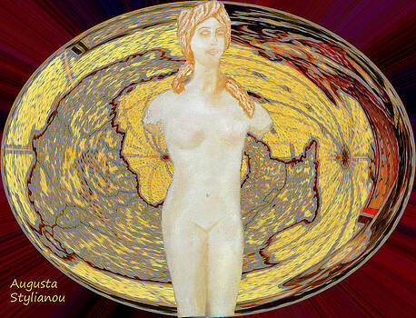 Augusta Stylianou - Ancient Cyprus Map and Aphrodite Augusta Stylianou - Ancient Cyprus Map and Aphrodite