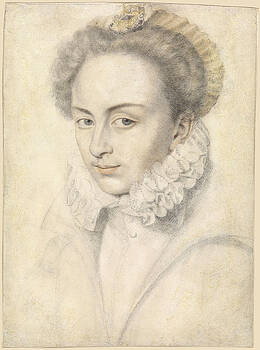 Daniel Dumonstier - A portrait of a young woman in a ruffled collar Daniel Dumonstier - A portrait of a young woman in a ruffled collar