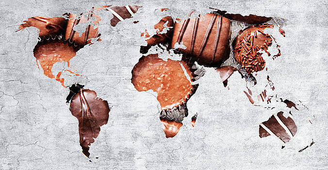 Andee Design - Abstract World Map - Chocolates - Confections - Candy Shop Andee Design - Abstract World Map - Chocolates - Confections - Candy Shop