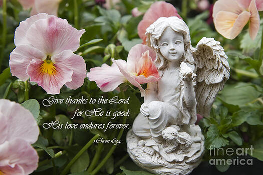 Jill Lang - Angel Statue with Scripture Jill Lang - Angel Statue with Scripture