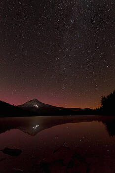 Wes and Dotty Weber - Aurora Glow Over Trillium Lake Wes and Dotty Weber - Aurora Glow Over Trillium Lake
