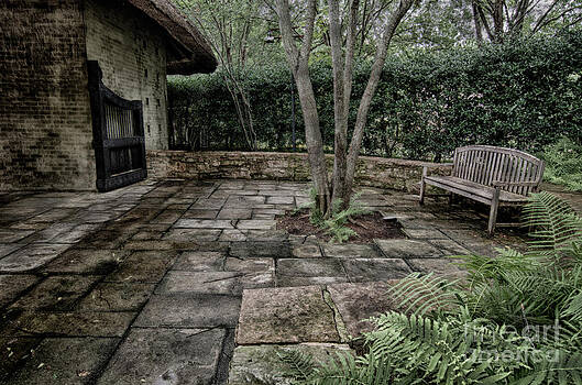 Danny Hooks - Bench in Lush Garden Danny Hooks - Bench in Lush Garden