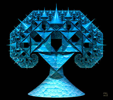 Manny Lorenzo - Caribbean Blue Pythagoras Tree Fractal Manny Lorenzo - Caribbean Blue Pythagoras Tree Fractal