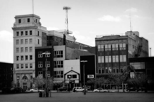 Scott Hovind - Downtown Flint Michigan Black and White Scott Hovind - Downtown Flint Michigan Black and White