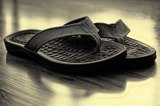 Danny Hooks - Flip Flops on Hardwood Floor Danny Hooks - Flip Flops on Hardwood Floor