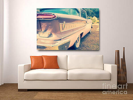 Edward Fielding - Pink Ford Edsel On Wall Edward Fielding - Pink Ford Edsel On Wall