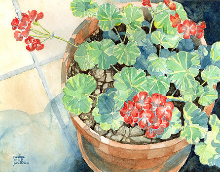 Pauline Walsh Jacobson - Geraniums Pauline Walsh Jacobson - Geraniums