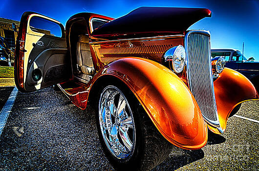 Danny Hooks - Gold Vintage Car at Car Show Danny Hooks - Gold Vintage Car at Car Show