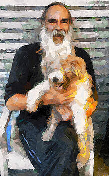 Yury Malkov - Lamma Island Nick the Booker with his dog Yury Malkov - Lamma Island Nick the Booker with his dog