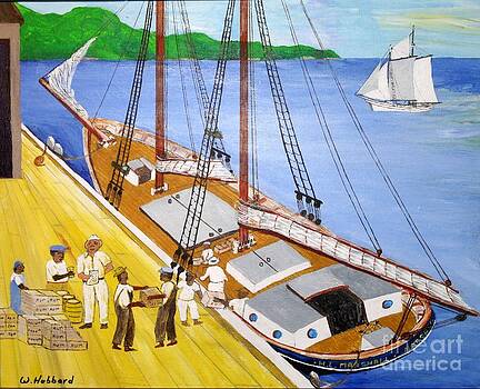 Bill Hubbard - Loading the sch. H.L.Marshall at Jamaica Bill Hubbard - Loading the sch. H.L.Marshall at Jamaica