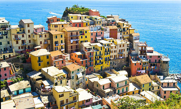 Pam Elliott - Manarola Cinque Terre Italy horizontal Pam Elliott - Manarola Cinque Terre Italy horizontal