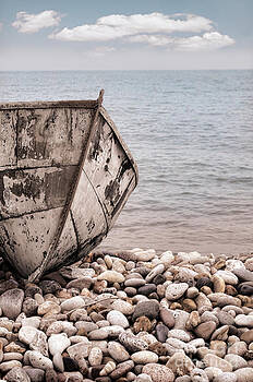 Jill Battaglia - Old Boat on a Beach Jill Battaglia - Old Boat on a Beach