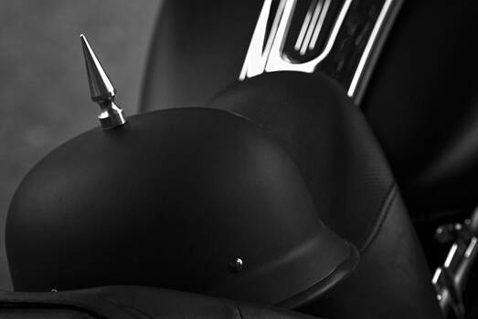 Paul W Sharpe Aka Wizard of Wonders - Pointed Motor Cycle Helmet Paul W Sharpe Aka Wizard of Wonders - Pointed Motor Cycle Helmet