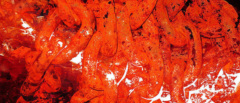 Sharon Cummings - Red Abstract Art - Linked - By Sharon Cummings Sharon Cummings - Red Abstract Art - Linked - By Sharon Cummings