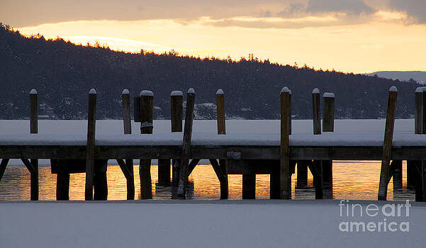 Michael Mooney - Snow Covered Docks Michael Mooney - Snow Covered Docks